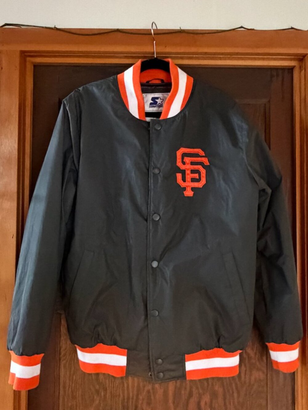 San Francisco Giants Starter jacket in reflective gray